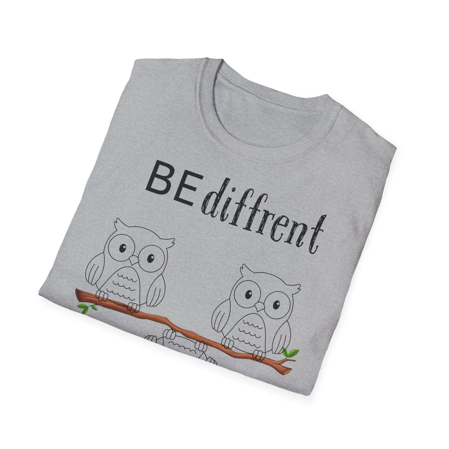 Unisex Softstyle T-Shirt - Be Different Owls - So ist Leben