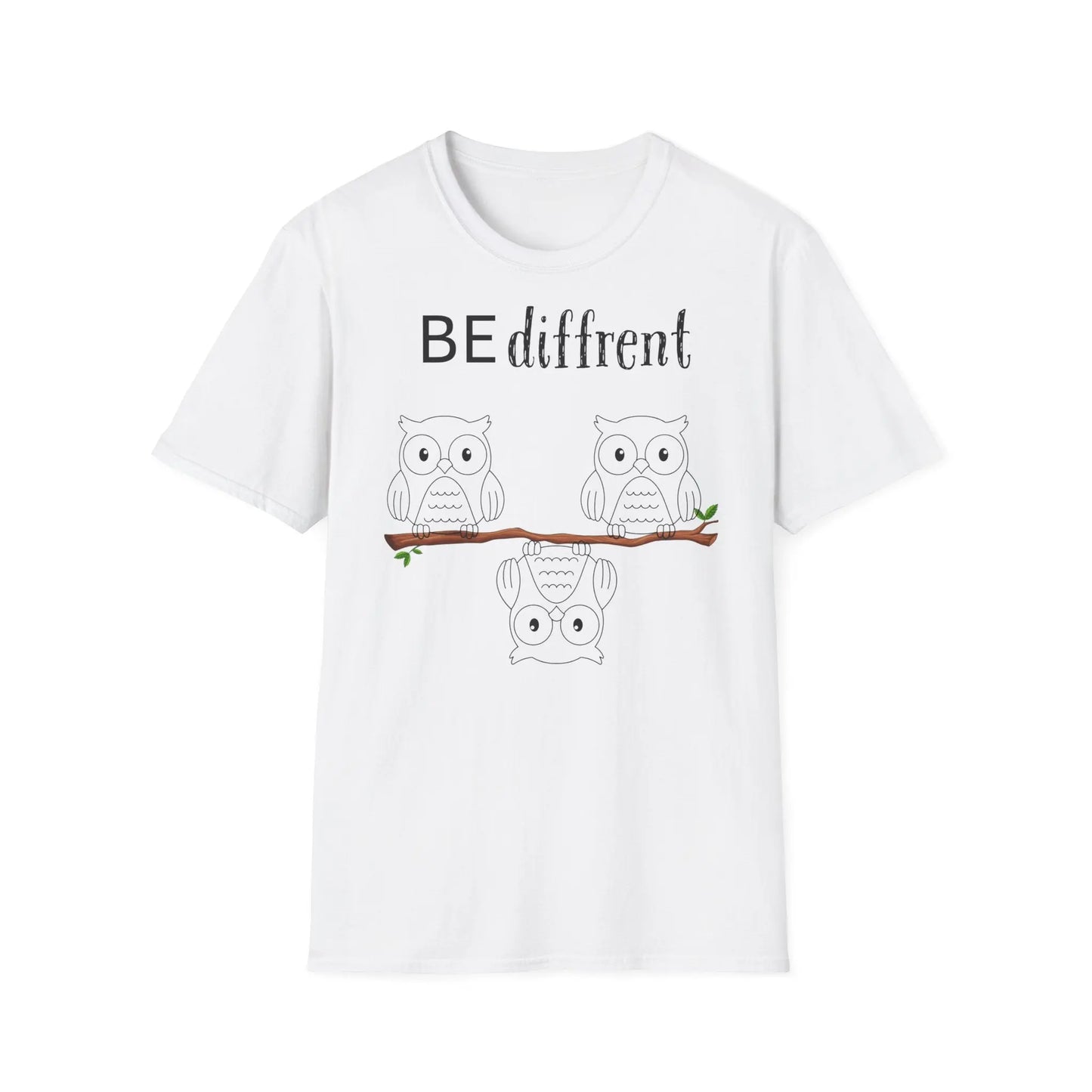 Unisex Softstyle T-Shirt - Be Different Owls - So ist Leben