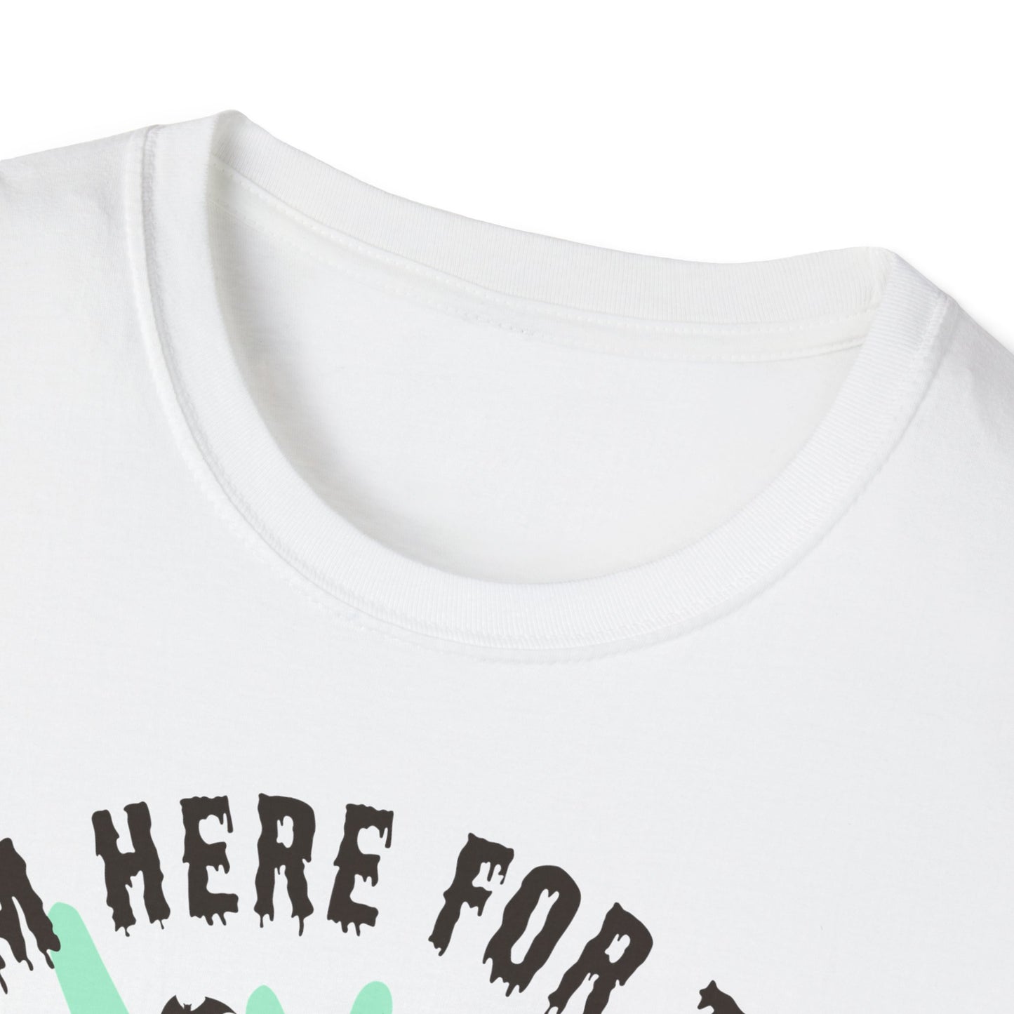 Halloween Ghost T-Shirt, I’m Here for the Boo Tee, Unisex Graphic Shirt, Spooky Season Top, Fun Costume T-Shirt Printify