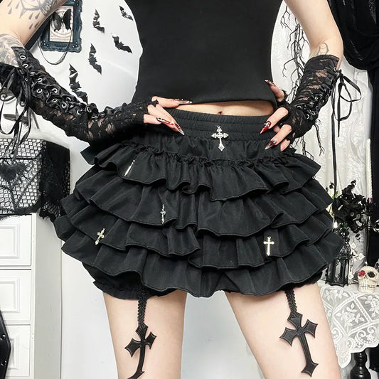 Y2K A‑Linien Minirock Damen – Modern & Fairycore - So ist Leben