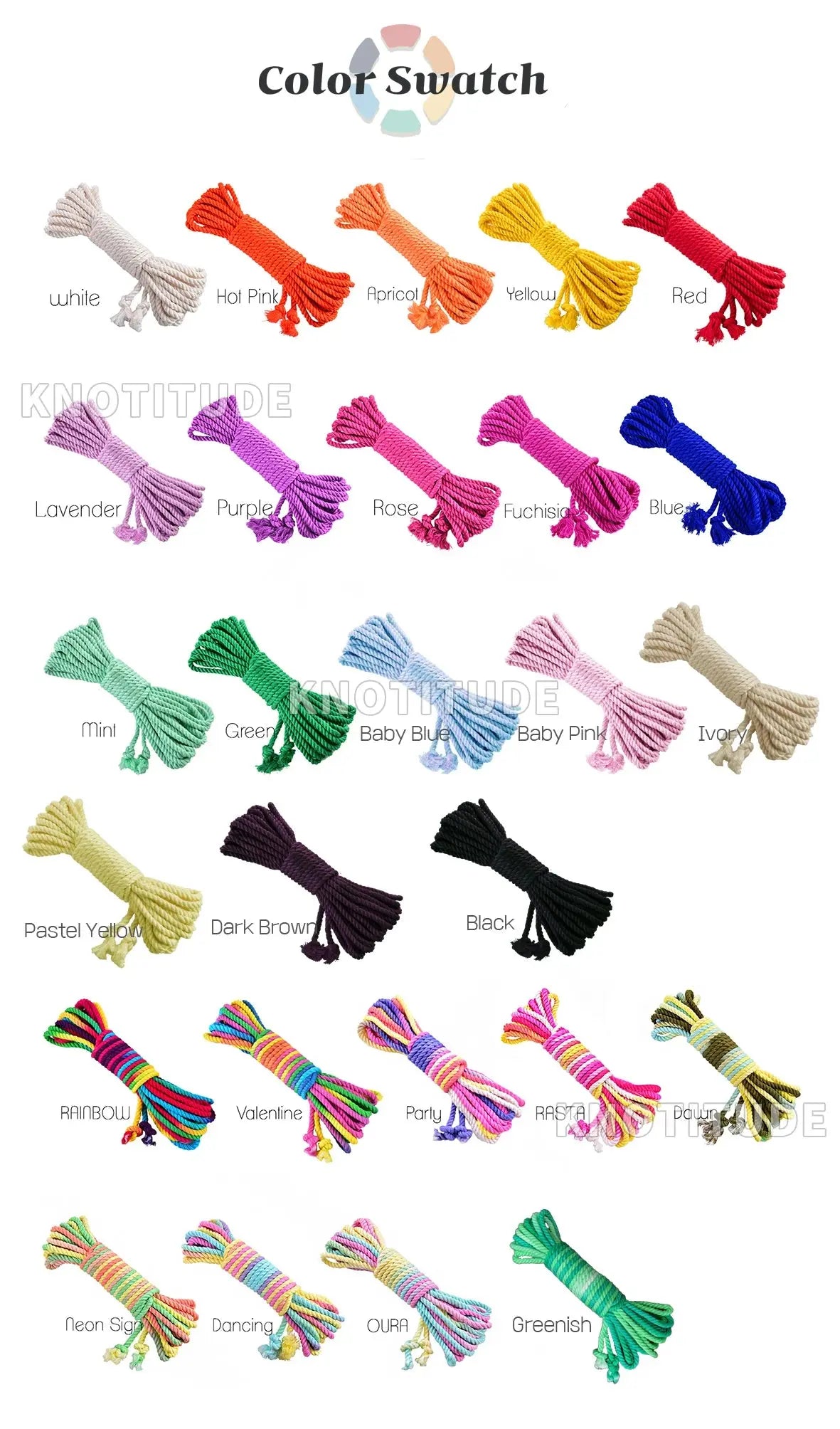 8mm Exquisite and soft Cotton strapping rope strap - So ist Leben