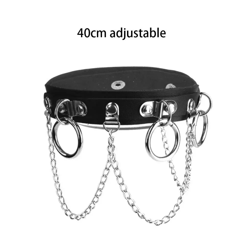 Gothic Heart Lock Choker – Punk Rivet Necklace with Key | Cosplay, Bondage-Inspired Jewelry for Women - So ist Leben