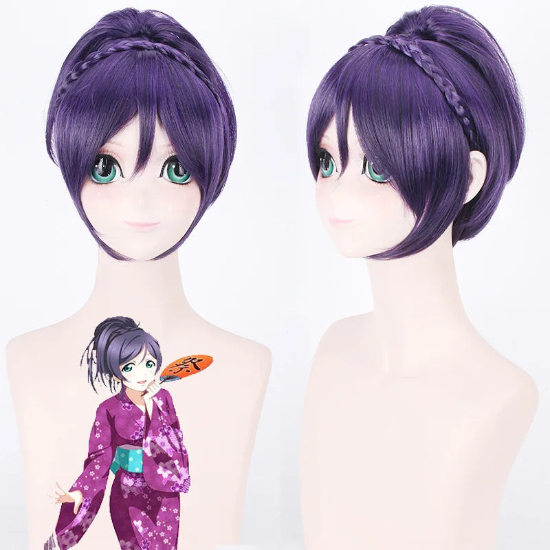 Anime Love Live Nozomi Tojo Cosplay Kostüm Lovelive Kimono Lila Kostüm Damenbekleidung So ist Leben
