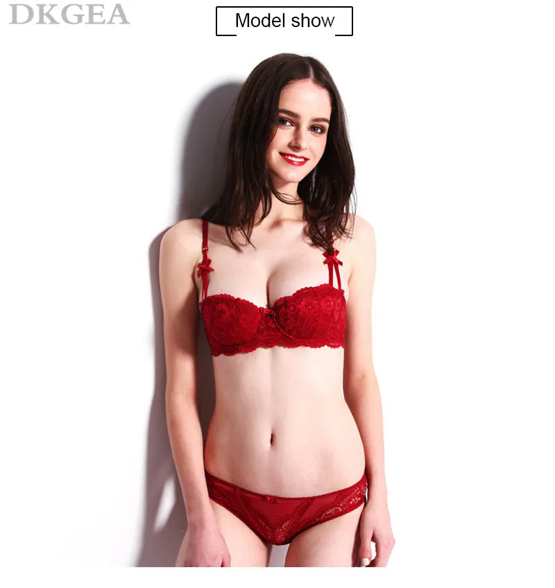 Neue Halbe Tasse Bh Höschen Sets Rot Frauen Dessous Set Stickerei Weiß Büstenhalter Dünne Baumwolle Sexy Unterwäsche Set Spitze Bh C D Tasse So ist Leben
