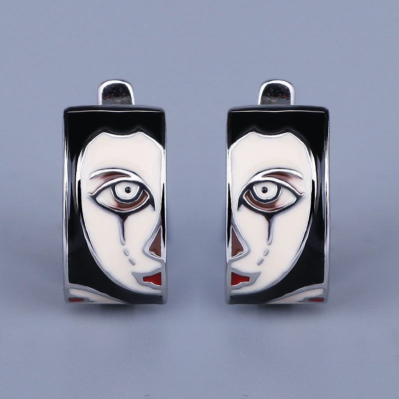 Übertriebene Damen-Ohrringe, Horror-Gesicht-Ohrringe, modischer Party-Schmuck, Halloween-Schmuck, lustiges Geschenk, Ohrringe für Frauen So ist Leben