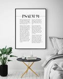 Psalm 91 Schrift Wandkunst für Ihre christliche Wohndekoration - So ist Leben