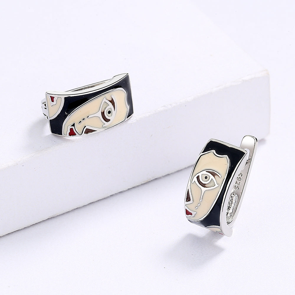 Übertriebene Damen-Ohrringe, Horror-Gesicht-Ohrringe, modischer Party-Schmuck, Halloween-Schmuck, lustiges Geschenk, Ohrringe für Frauen So ist Leben