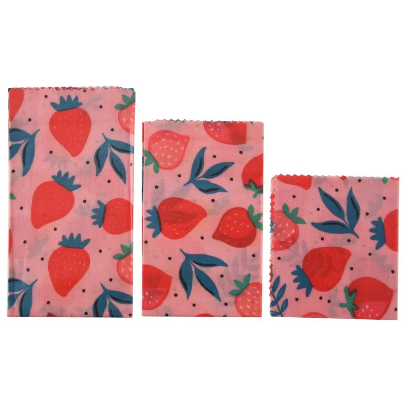 1Set Wiederverwendbare Bienenwachs Tuch Wrap Lebensmittel Frische Tasche Deckel Dschungel Party Bienen Wachs Wrap für Sandwich Käse - So ist Leben
