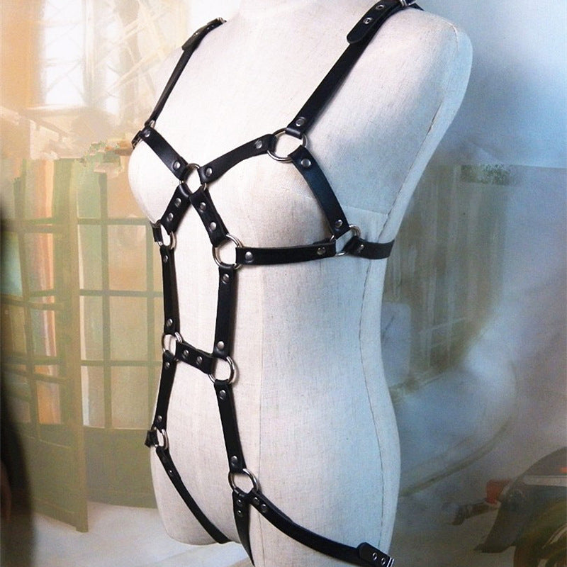 Punk Harajuku Leg Ring Bondage Belt Integrated Jewelry Belt Close-Fitting Bondage Couple Training Sex Toys So ist Leben