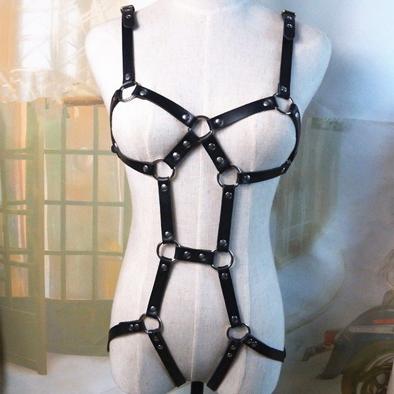 Punk Harajuku Leg Ring Bondage Belt Integrated Jewelry Belt Close-Fitting Bondage Couple Training Sex Toys So ist Leben
