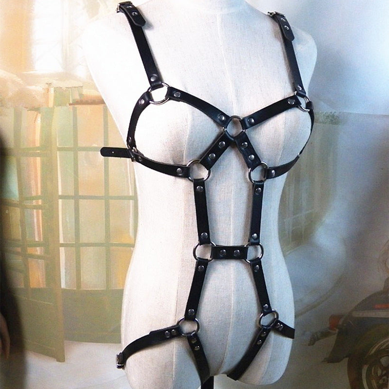 Punk Harajuku Leg Ring Bondage Belt Integrated Jewelry Belt Close-Fitting Bondage Couple Training Sex Toys So ist Leben