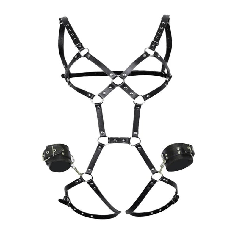 Punk Harajuku Leg Ring Bondage Belt Integrated Jewelry Belt Close-Fitting Bondage Couple Training Sex Toys So ist Leben