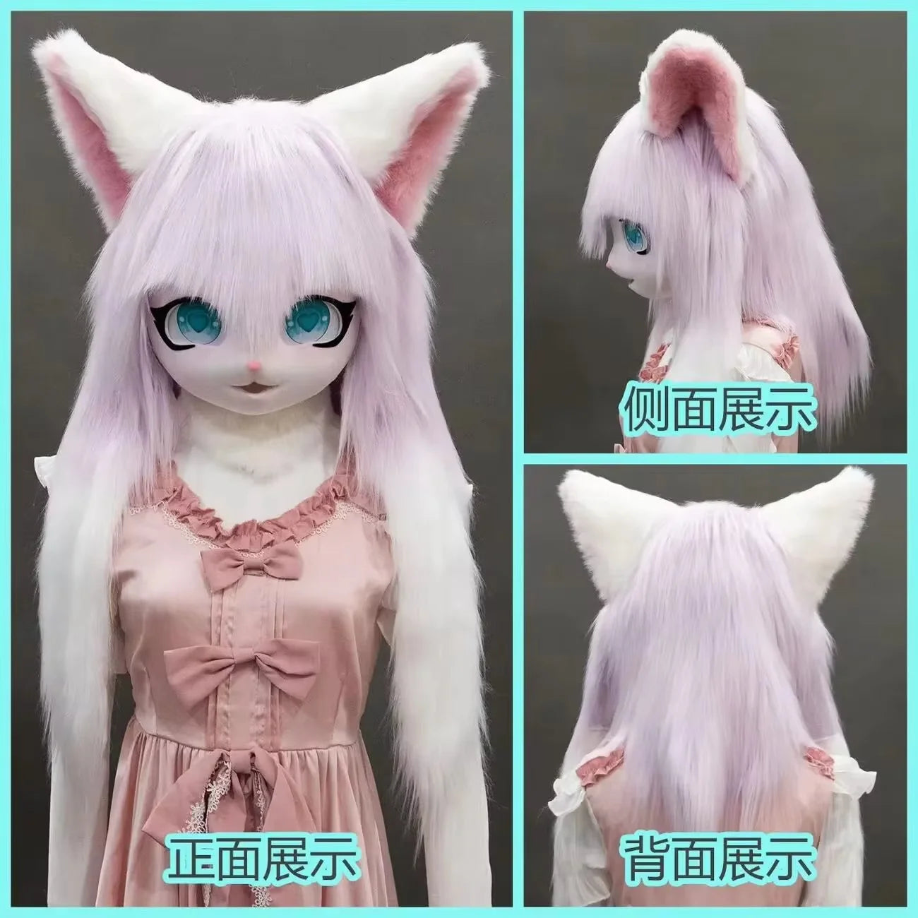 Furry Kig Kigurumi Tier Katze Kaninchen Puppe Tier Maske - So ist Leben