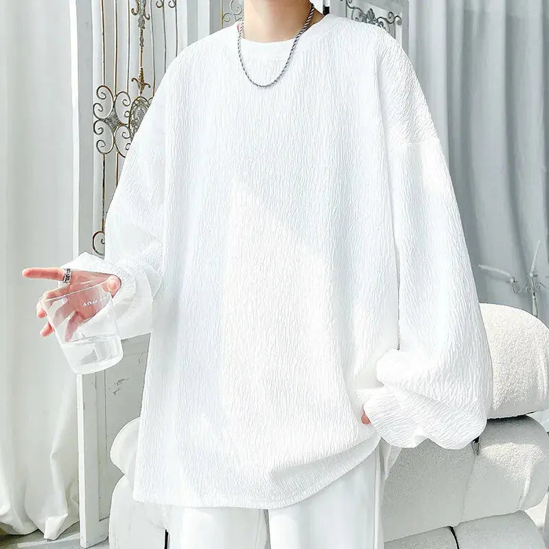 High Street Locker sitzendes, bequemes Langarm-T-Shirt - So ist Leben