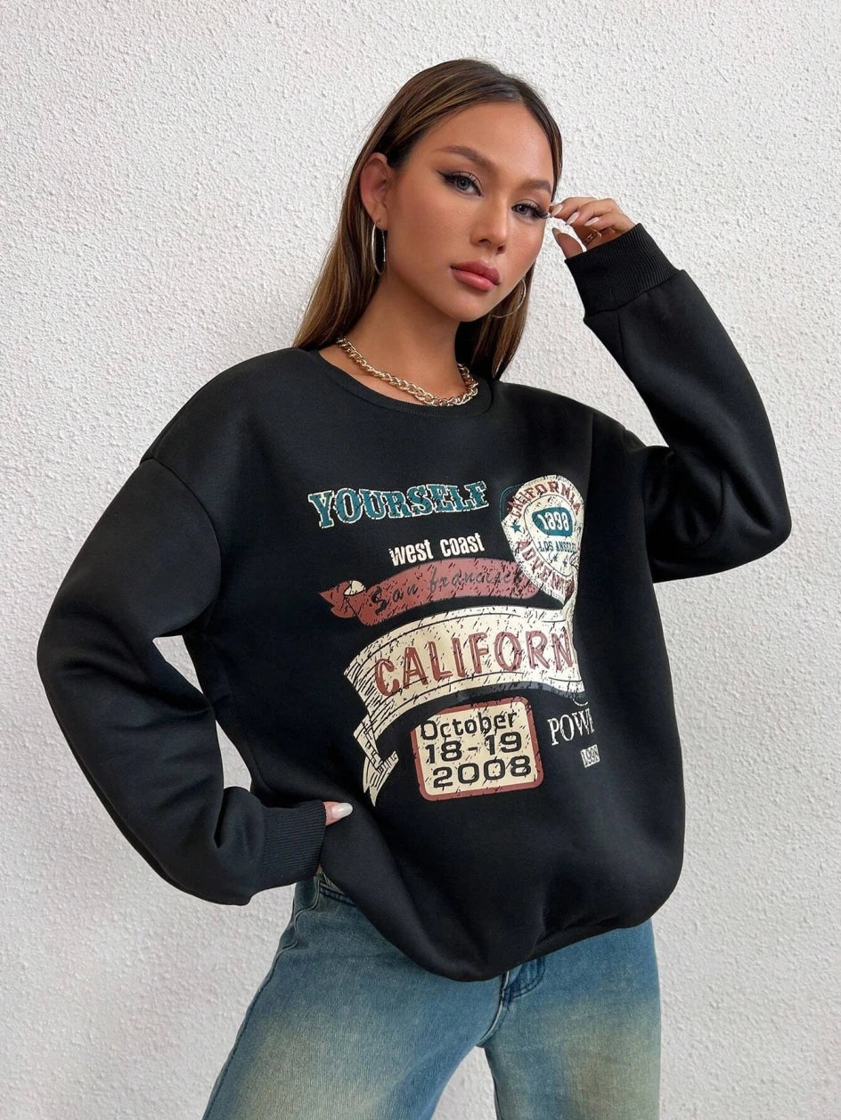Vintage Lässiger California Fashion Sweatshirt Hoodie - So ist Leben