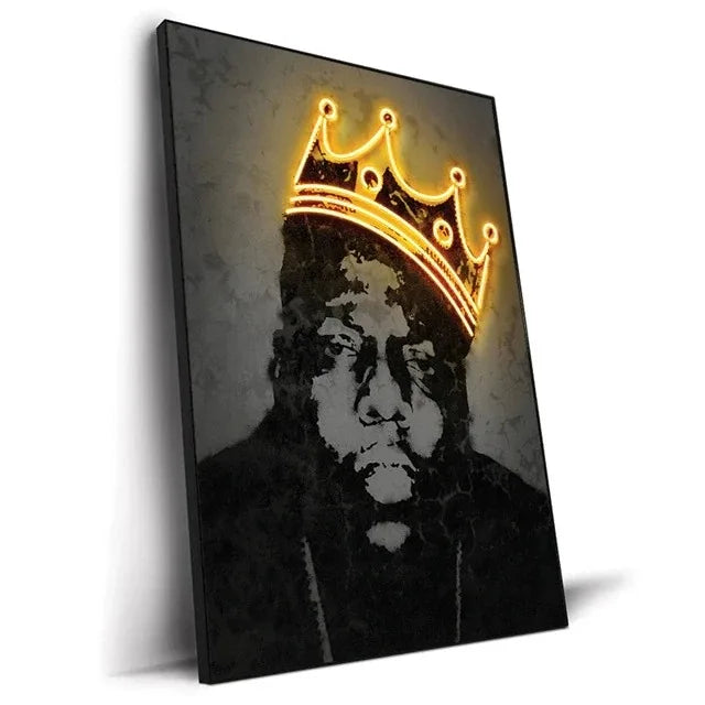 Leinwand Malerei Hip Hop Sänger Poster Wand Kunst Bar Wohnkultur - So ist Leben