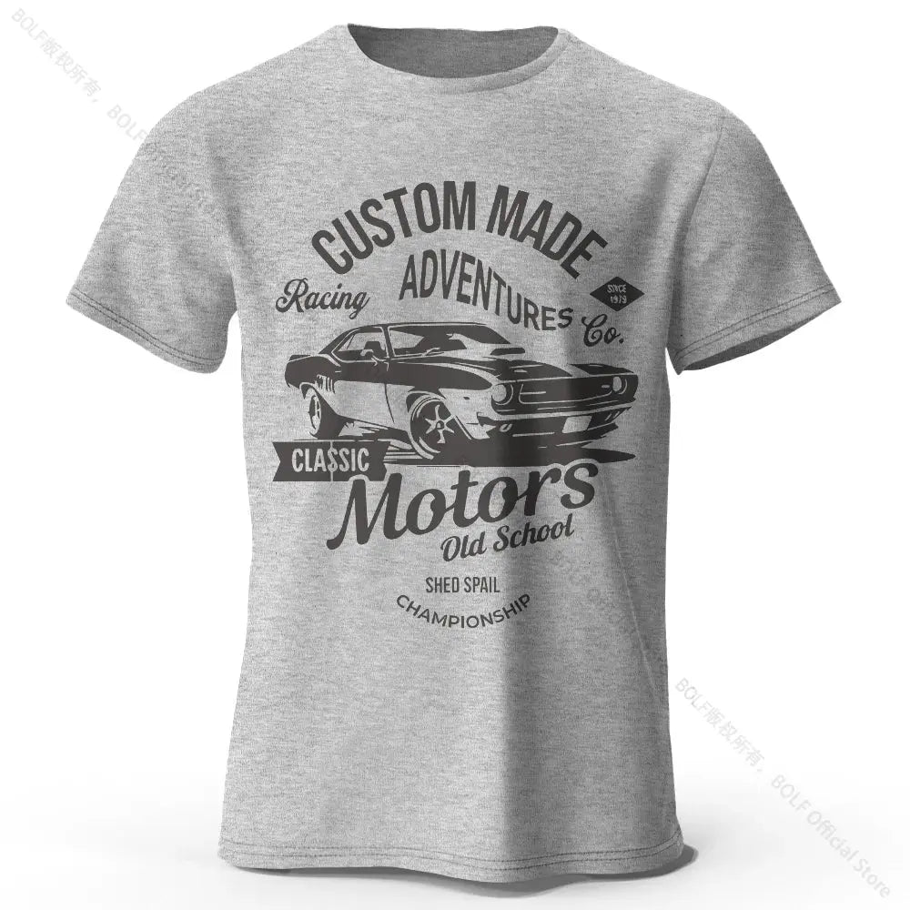 Motors Vintage Old School T-Shirt mit Grafikdruck - So ist Leben
