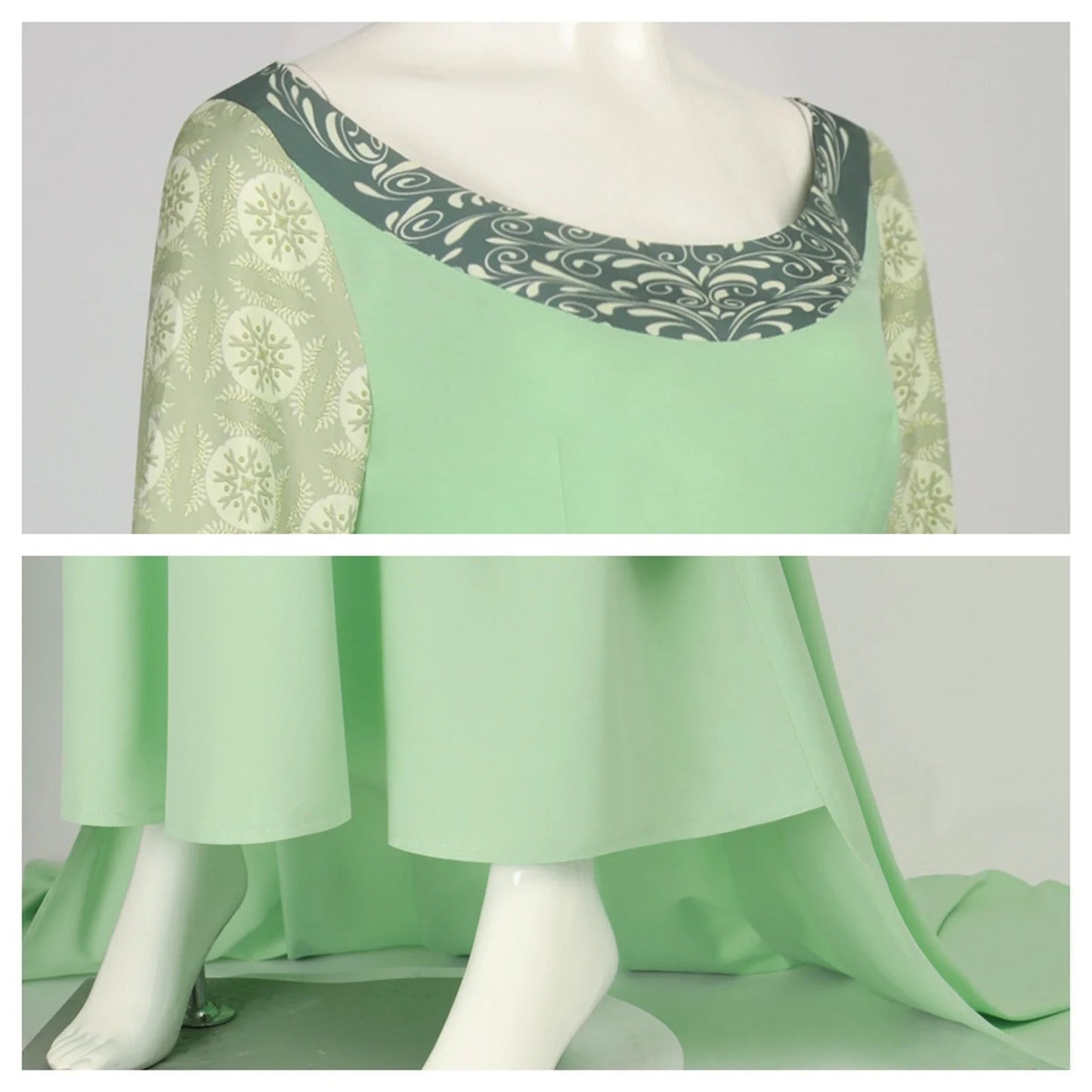 Arwen Cosplay Kostüm Grünes langes Kleid für Halloween-Party So ist Leben