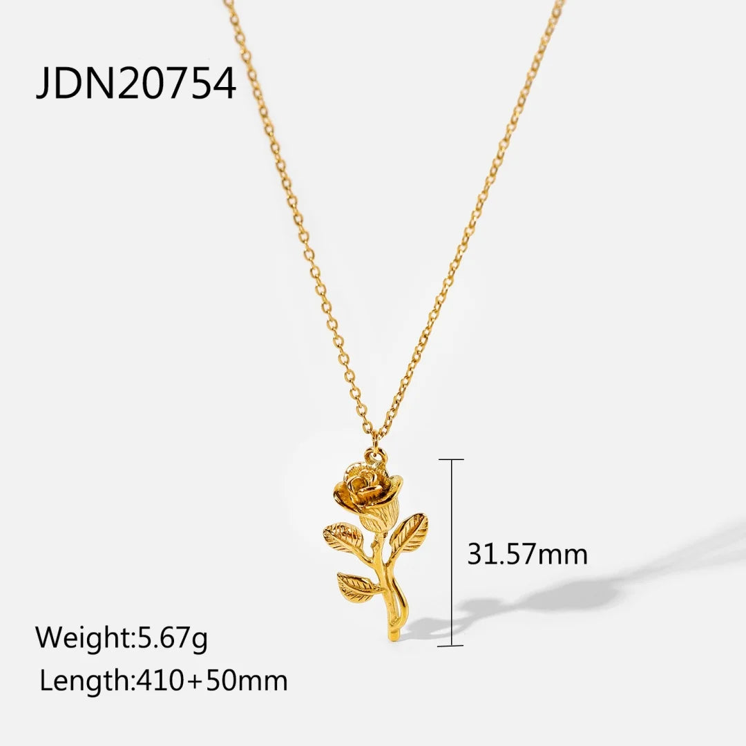 Youthway Elegant Pearl Necklace For Women 18K Gold Plated Stainless Steel Cross Star Heart Pendant Necklace Fashion Jewelry Gift So ist Leben