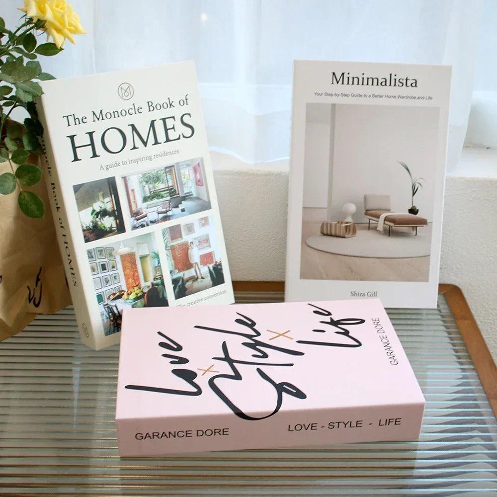 Wohnzimmerdekoration Designerbücher Couchtisch-Ornamente - So ist Leben