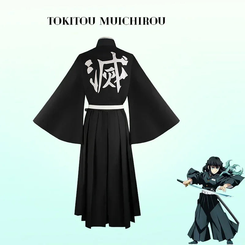 Anime und Zylinder Muichiro Kospy Kos Tsume Dämon Sayaer Kospy Dämonentöter: Kimetsu no Yaiba Dämonentöter Uniform Perücke Haween Kos Tsume für Frau So ist Leben