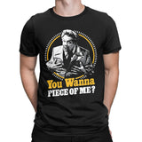 Willst du dich mit mir anlegen?“ Baumwoll-T-Shirt mit kurzen Ärmeln - So ist Leben