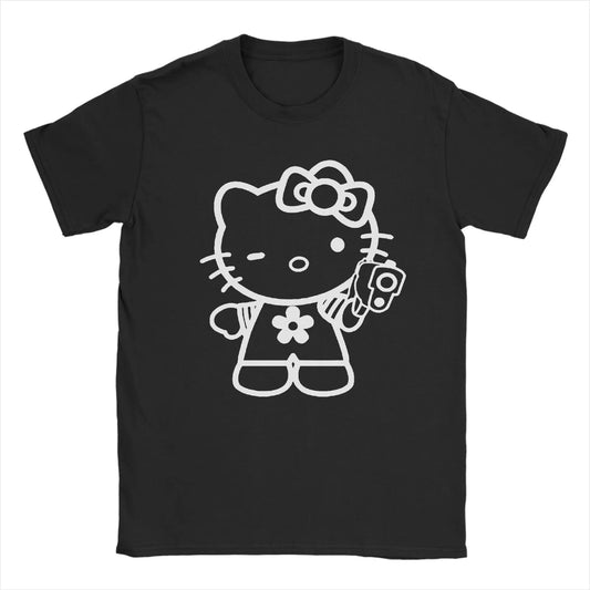 Männer Baumwollshirt mit modernem Grafikstil für Alltag