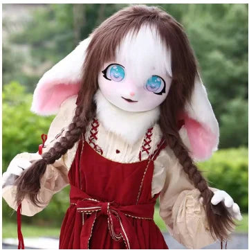 Furry Kig Kigurumi Tier Katze Kaninchen Puppe Tier Maske - So ist Leben