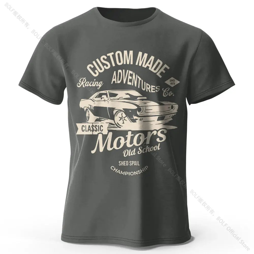 Motors Vintage Old School T-Shirt mit Grafikdruck - So ist Leben