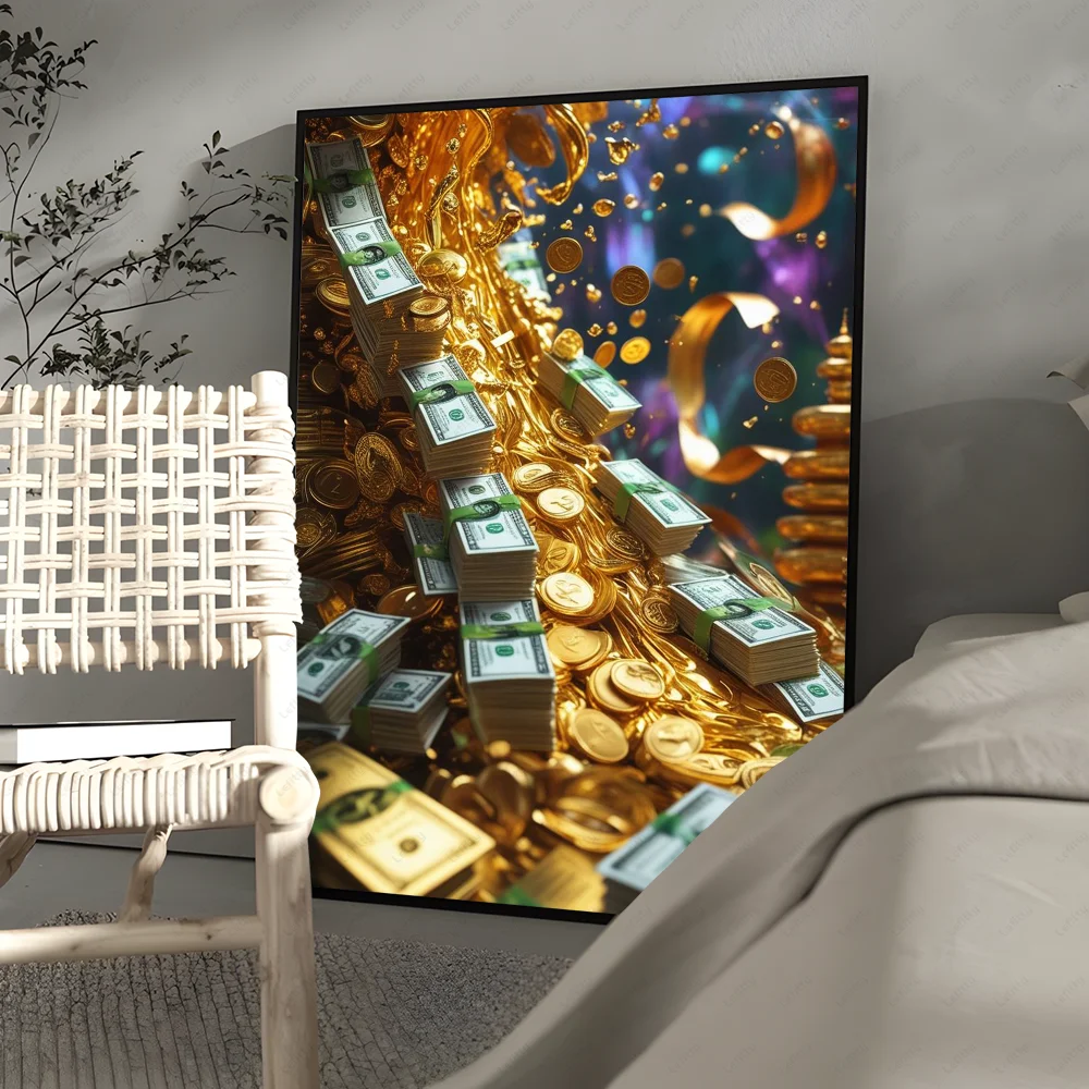 Goldener Geldbaum Poster Drucke Home Decor Geschenk - So ist Leben