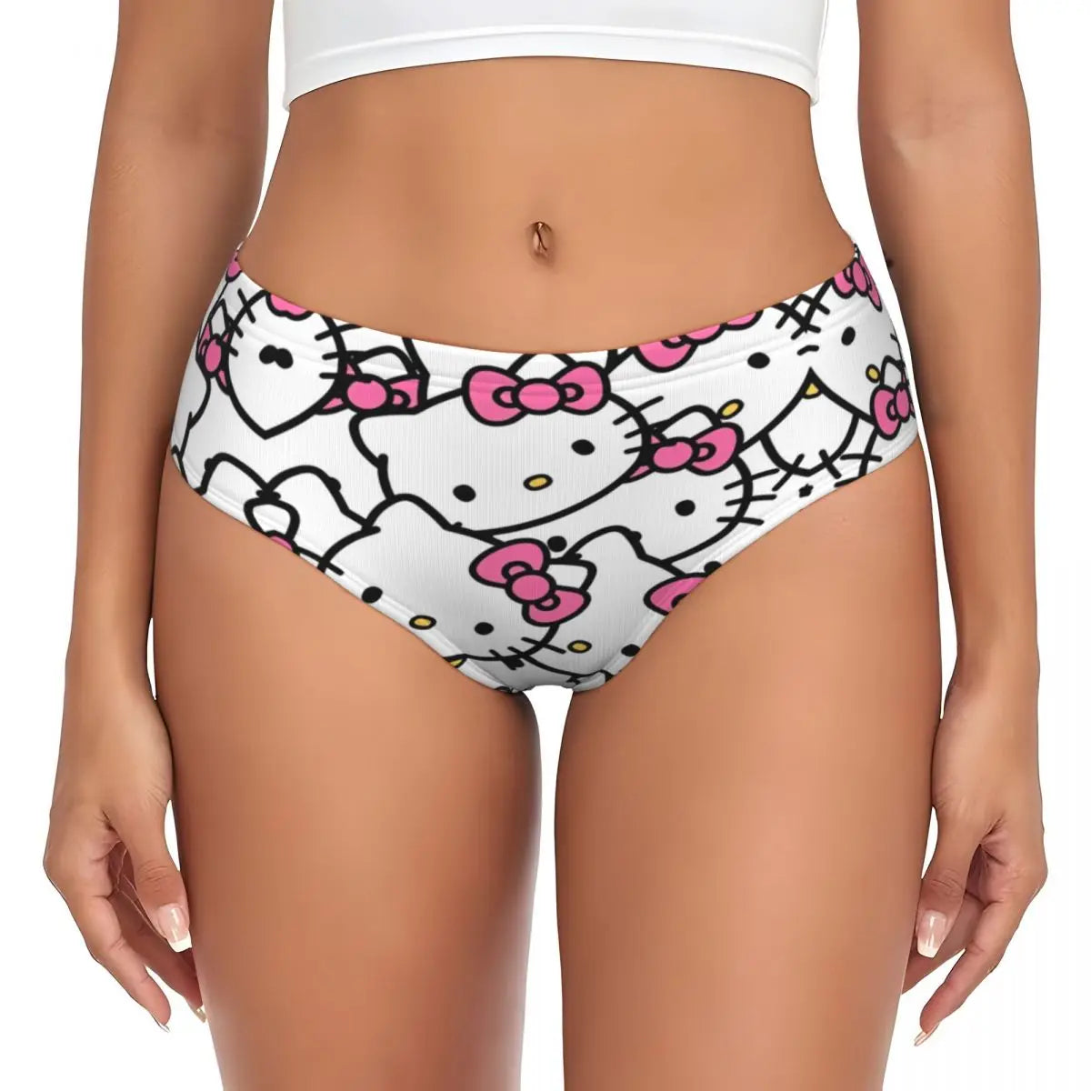Hello‑Kitty Slip mit mittelhoher Form im Sanrio Stil
