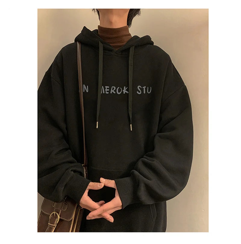 Neue Goth Grafik Gedruckt Pullover Hoodies Für Männer Y2K Vintage Streetwear Mit Kapuze Sweatshirts Herbst Baggy Hip Hop Mode Hoody So ist Leben