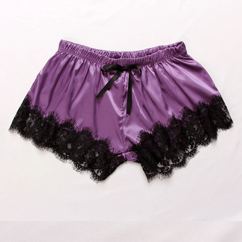 Damen Satin Seide Spitze Cami Weste Shorts Dessous Pyjamas Set Sommer Frauen Pyjamas Sets Zwei Stück Set Pijama Für Frau So ist Leben