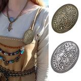 Wikinger waren Wolf geschnitzte Rune ethnische Frieden Brosche Totem Abzeichen Folk-Custom Accessoires Farbe Cosplay Corsage Schmuck für Frauen So ist Leben