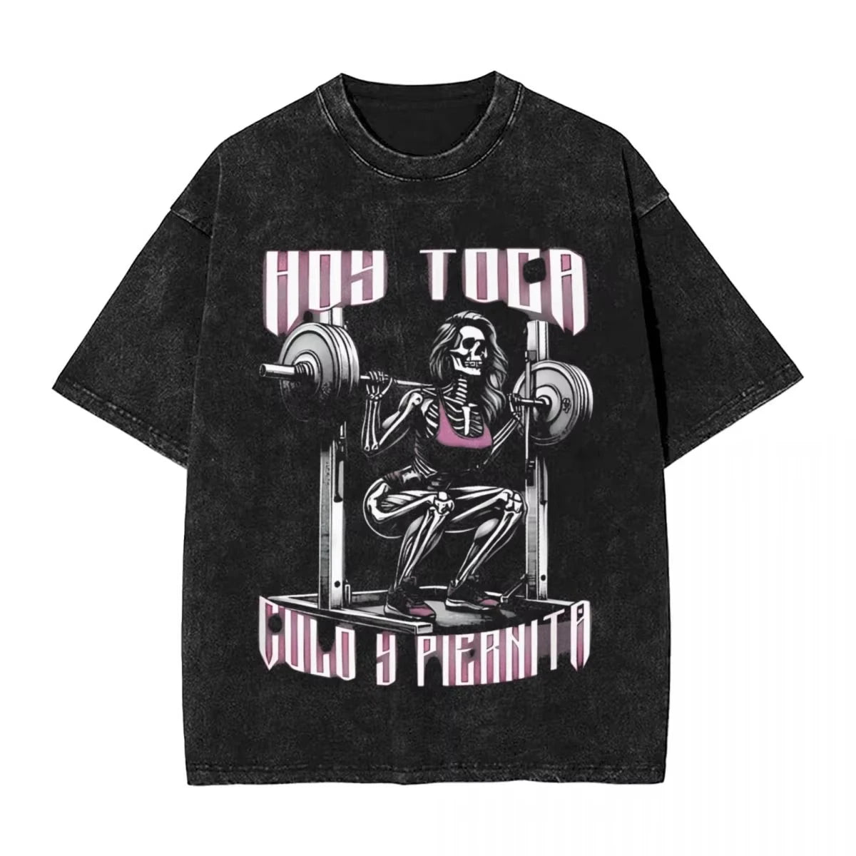 Calacas Chidas Gym Washed T-Shirts - So ist Leben