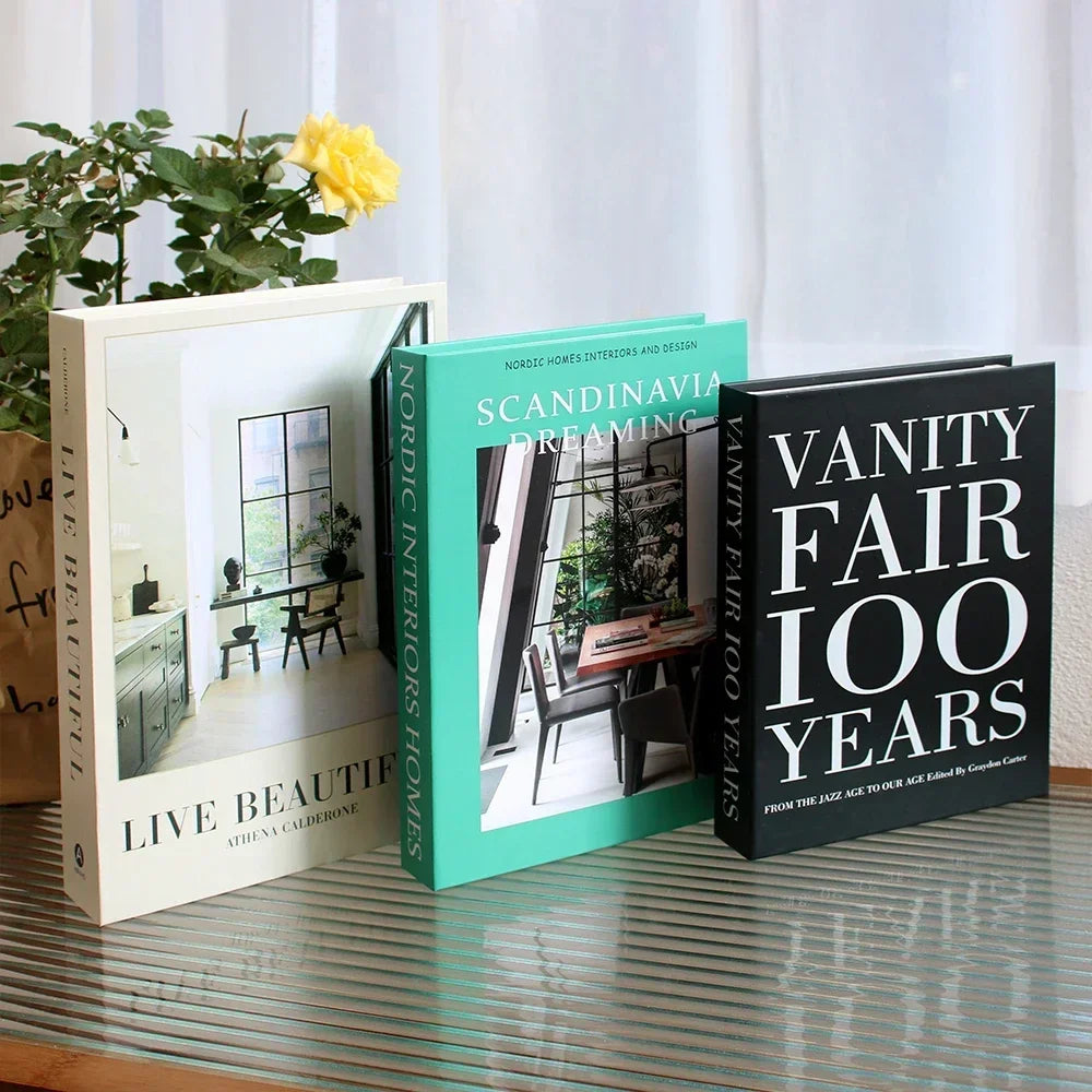 Wohnzimmerdekoration Designerbücher Couchtisch-Ornamente - So ist Leben