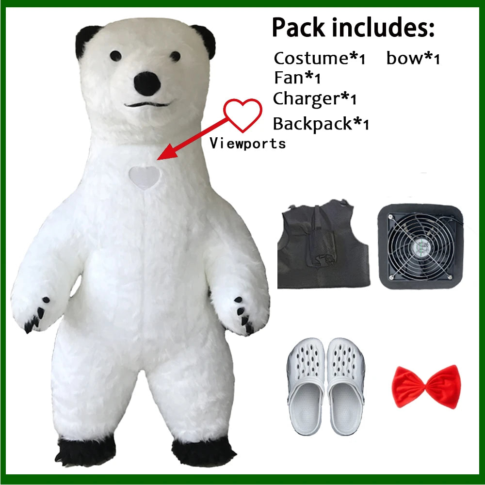 Großer Panda Eisbär Maskottchen Cosplay Kostüme - So ist Leben