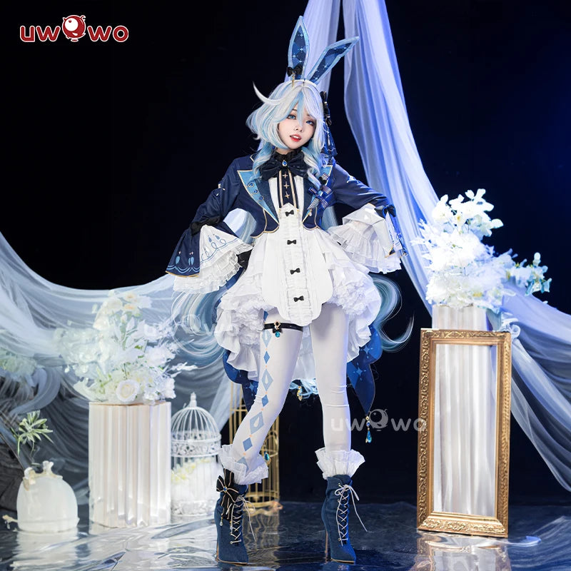 LAST BATCH UWOWO Exklusives Furina Cosplay Genshin Impact Fanart Furina Niedlicher Häschenanzug Cosplay-Kostüm So ist Leben