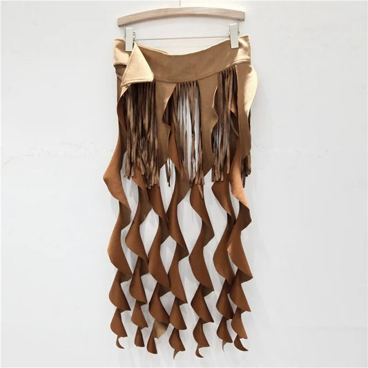 American Hottie Rüschen Asymmetrische Quaste Taillenzubehör Verstellbarer Gürtel Vielseitiger Taillenmiederrock Extender Halbrock So ist Leben