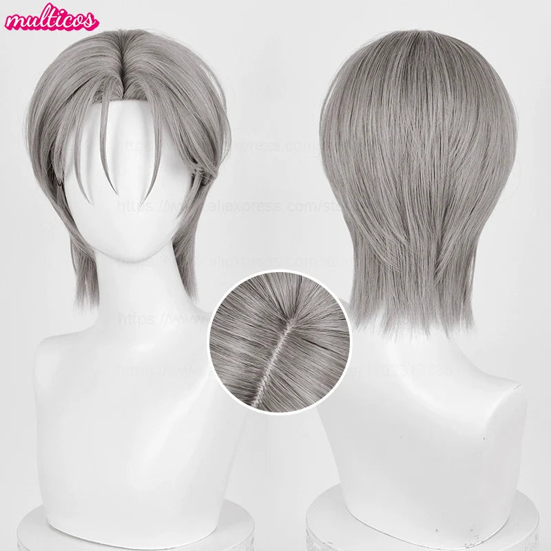 Till Cosplay Perücke Alien Bühne Cosplay Silber Grau Hitzebeständiges Haar Bühnenshow Conmic-Con Weihnachten Halloween Anime Perücken So ist Leben