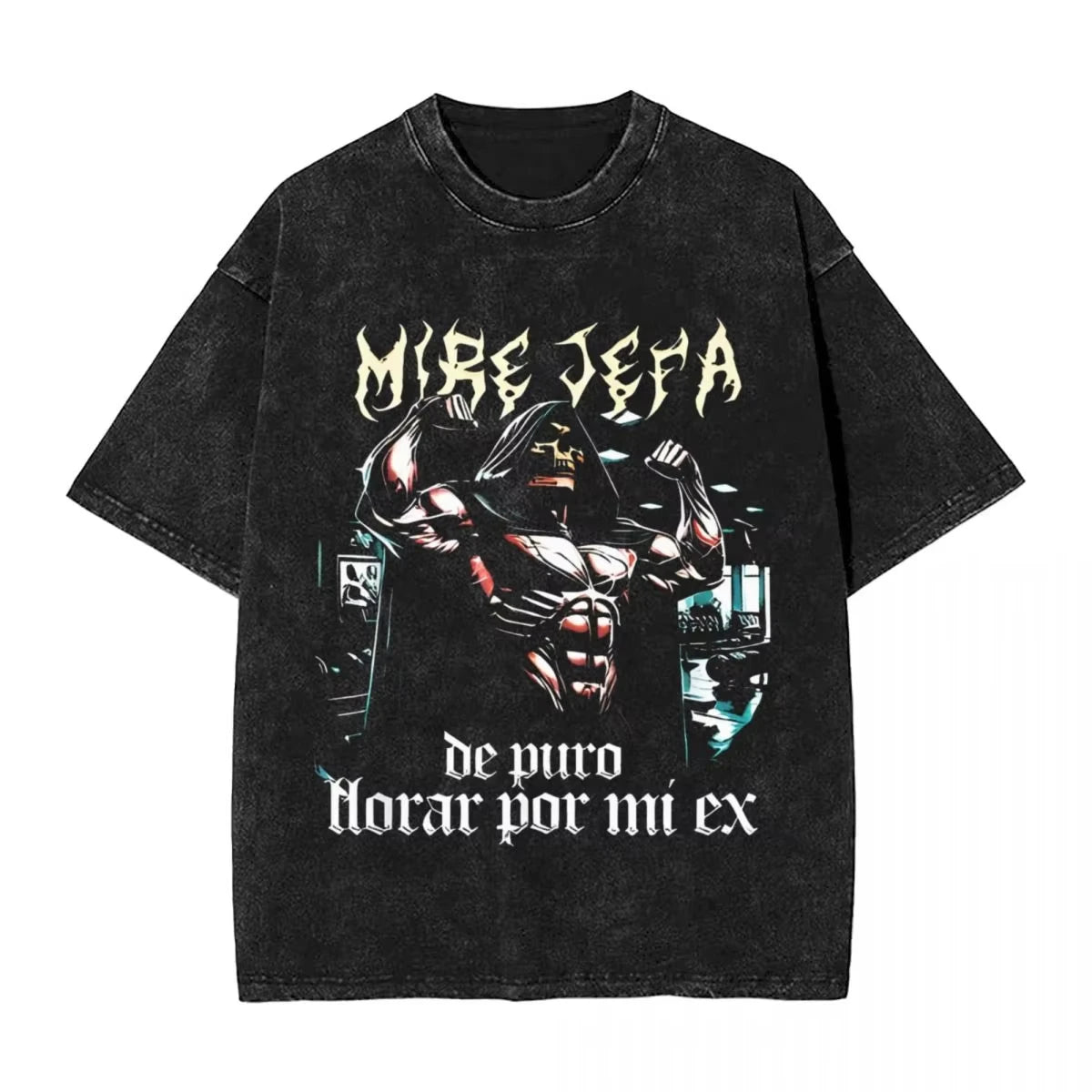 Calacas Chidas Gym Washed T-Shirts - So ist Leben