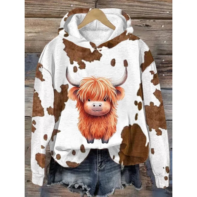 Süße Pullover Highland Animal Fashion Sweatshirts Hoodies - So ist Leben