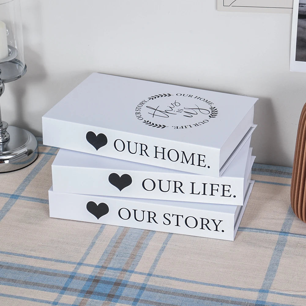 Wohnzimmerdekoration Designerbücher Couchtisch-Ornamente - So ist Leben
