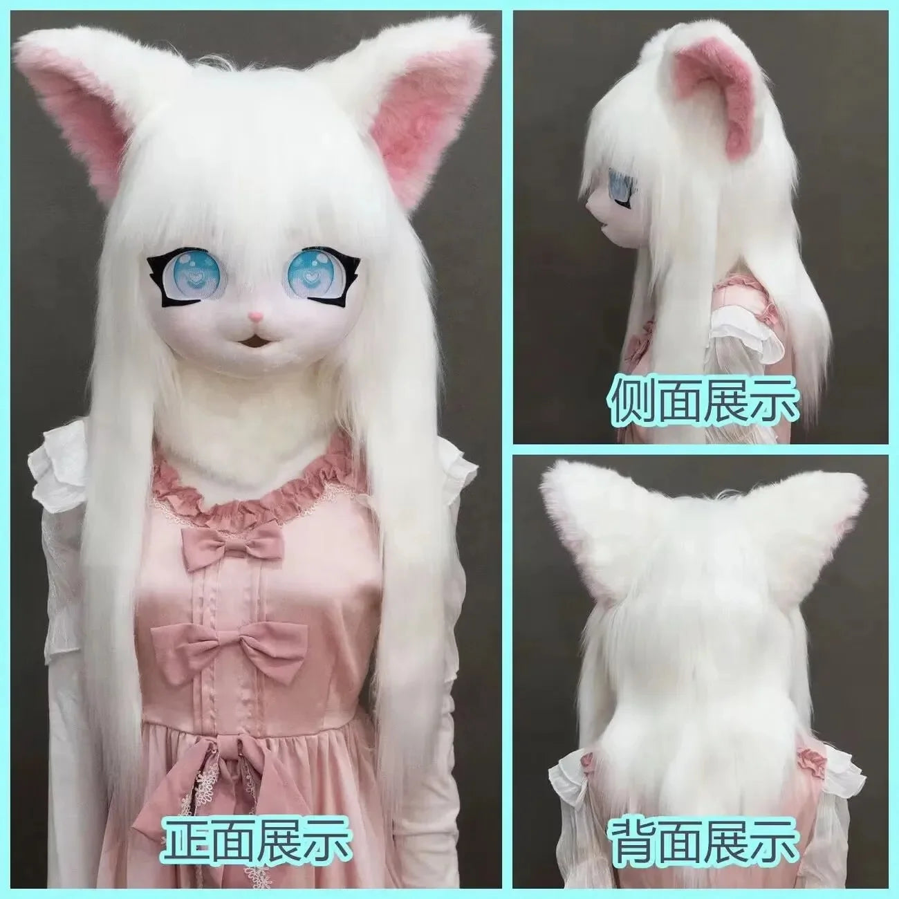 Furry Kig Kigurumi Tier Katze Kaninchen Puppe Tier Maske - So ist Leben