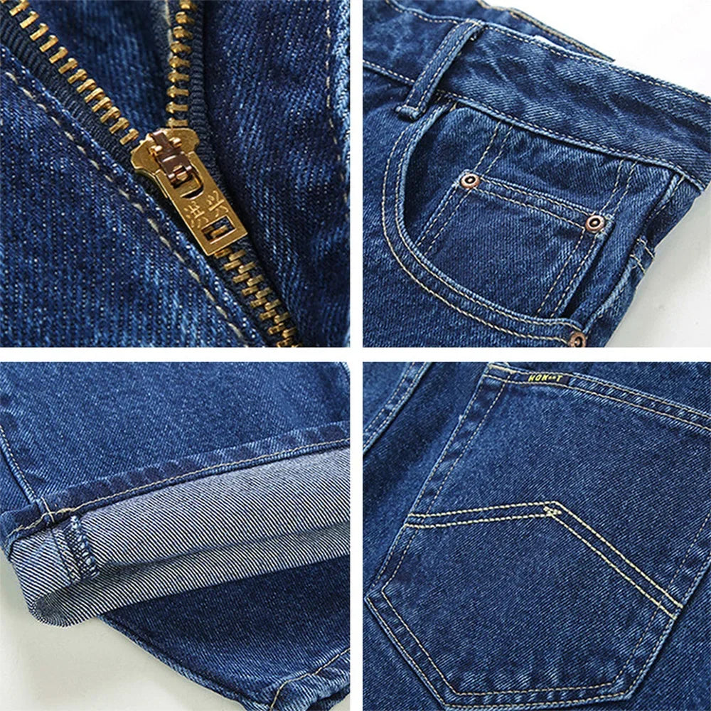 Männer Business Jeans Klassische Frühling Herbst Männlichen Baumwolle Gerade Stretch Marke Denim Hosen Sommer Overalls Slim Fit Hosen 2021 So ist Leben
