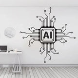 Technologie AI Vinyl Wand Aufkleber Platine Computer Es Wand Aufkleber - So ist Leben