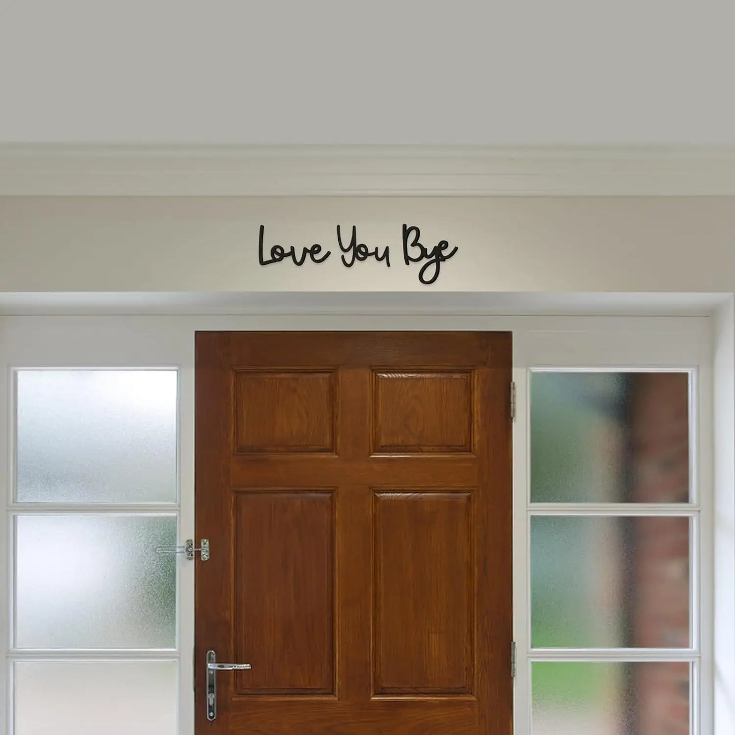 Love You Bye Holzschild Home Decor Boho Wanddekoration - So ist Leben