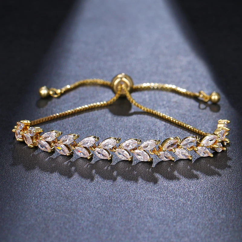 Zwei Größe Neue Design Luxus AAA Zirkon Olivenzweig Ohrringe und Anhänger Schmuck Sets Für Mode Frauen Hochzeit Schmuck Set AS128 So ist Leben
