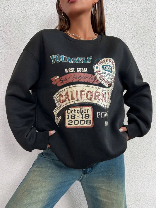 Vintage Lässiger California Fashion Sweatshirt Hoodie - So ist Leben