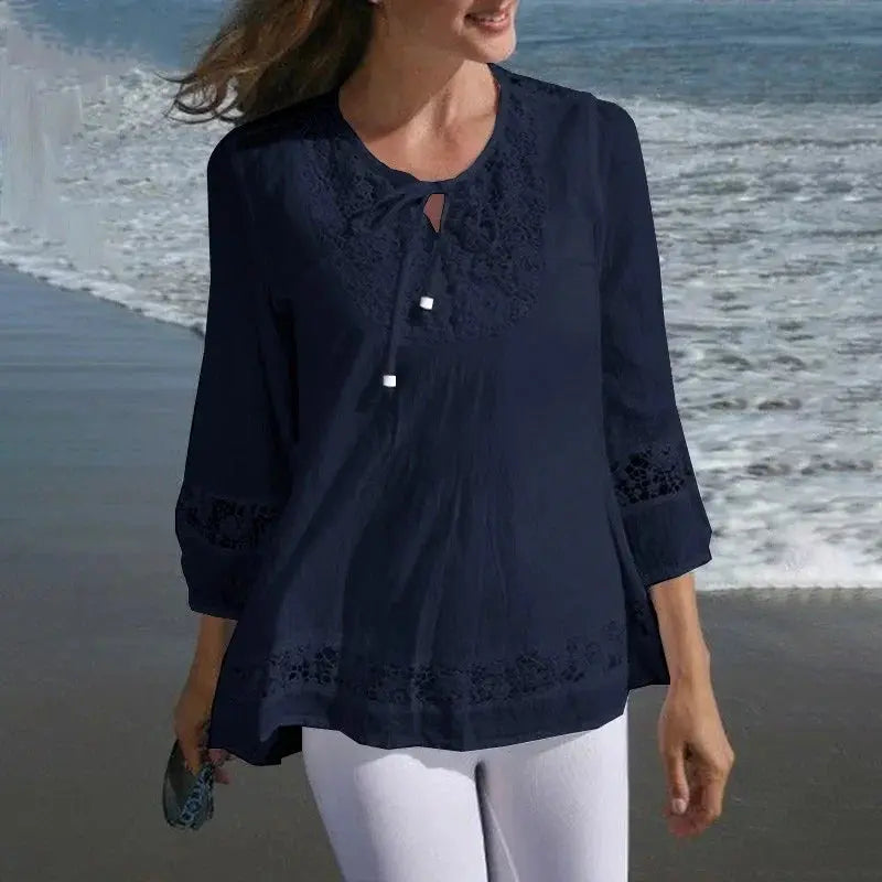 Eleganter Pullover mit Siebenviertelärmeln - So ist Leben